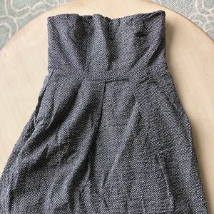 Strapless micro-polka dot cotton J. Crew dress
